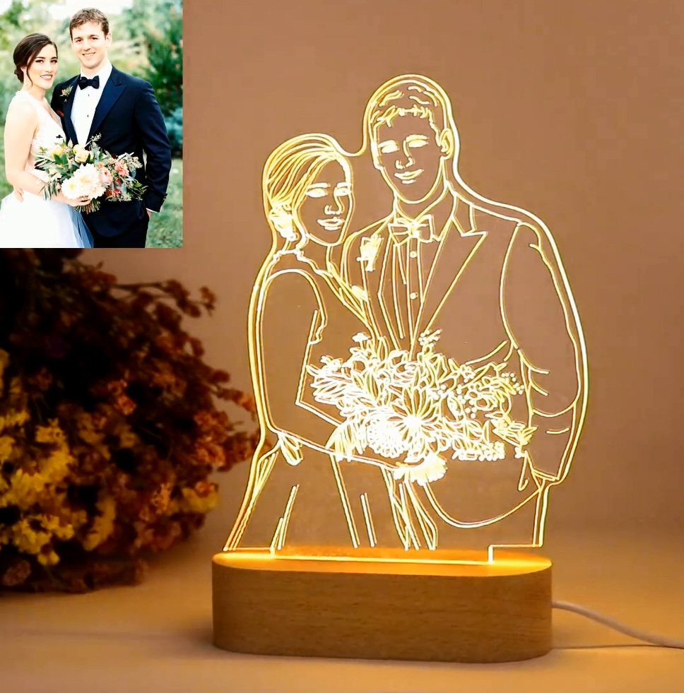 Lampe 3D Personnalisée Photo - Celekado